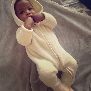 Cute baby boy or girl one piece.